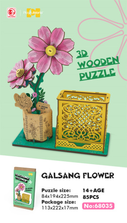 Drewniane mini Puzzle 3D Galsang