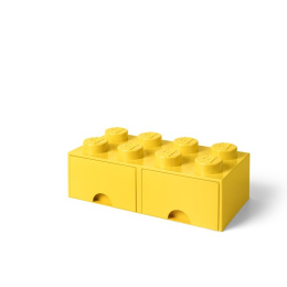 Szuflada klocek LEGO® Brick 8 (Żółty)