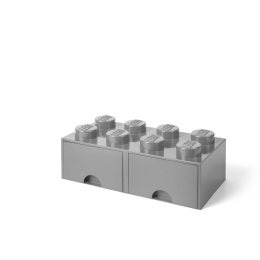 Szuflada klocek LEGO® Brick 8 (Szary)