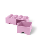 Szuflada klocek LEGO® Brick 8 (Jasnoróżowy)