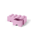 Szuflada klocek LEGO® Brick 8 (Jasnoróżowy)