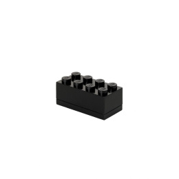 Minipudełko klocek LEGO® 8 (Czarne)