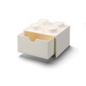 Szufladka na biurko klocek LEGO® Brick 4 (Biały)