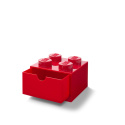 Szufladka na biurko klocek LEGO® Brick 4 (Czerwony)