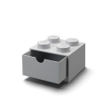 Szufladka na biurko klocek LEGO® Brick 4 (Szary)