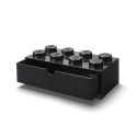 Szufladka na biurko klocek LEGO® Brick 8 (Czarny)