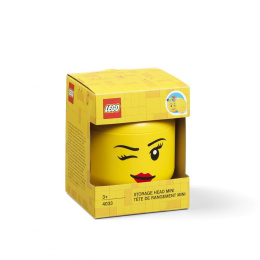 Pojemnik mini głowa LEGO® - Dziewczynka (Oczko)