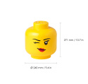 Pojemnik duża głowa LEGO® - Dziewczynka (Oczko)