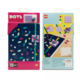 Notatnik LEGO® DOTS z płytką i klockami do dekoracji