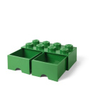 Szuflada klocek LEGO® Brick 8 (Zielony)