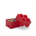 Pojemnik klocek LEGO® Brick 4 (Czerwony)