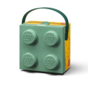 Lunchbox klocek LEGO® z rączką (Oliwkowy)