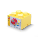 Pojemnik klocek LEGO® Brick 4 (Jasnożółty)