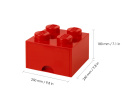 Szuflada klocek LEGO® Brick 4 (Czerwony)