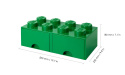 Szuflada klocek LEGO® Brick 8 (Zielony)