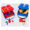 Lunchbox klocek LEGO® z rączką (Czerwony)