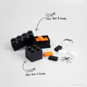 Minipudełko klocek LEGO® 8 (Czarne)