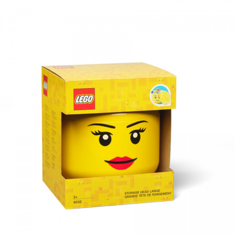 Pojemnik duża głowa LEGO® - Dziewczynka