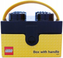 Lunchbox klocek LEGO® z rączką (Czarny)