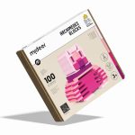 Drewniane klocki - Archimedes (Odcienie różu, 100 elementów)