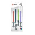 Zestaw długopisów żelowych Miecz świetlny LEGO® Star Wars™, 4 szt. (Czerwony, niebieski, zielony, fioletowy) Zestaw długopisów żelowych Miecz świetlny LEGO Star Wars 4 szt. (Czerwony, niebieski, zielony, fioletowy)