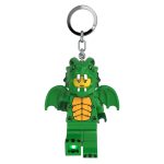 Brelok z latarką LEGO Minifigures Zielony Smok