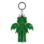Brelok z latarką LEGO Minifigures Zielony Smok