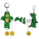 Brelok z latarką LEGO Minifigures Zielony Smok