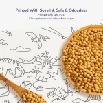 Kolorowanka w rolce samoprzylepna - Dinozaury (4 m.)