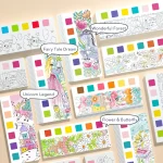 Kolorowanka akwarelowa - Kwiaty