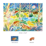 Puzzle artystyczne - Księżyc w dżungli (1000 elementów)