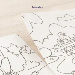 Kolorowanka w rolce samoprzylepna - Dinozaury (4 m.)