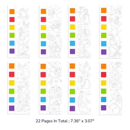 Kolorowanka akwarelowa - Dinozaury