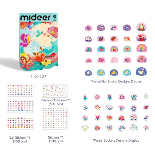 Naklejki na paznokcie - Spotkanie w ogrodzie