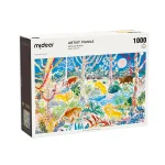 Puzzle artystyczne - Księżyc w dżungli (1000 elementów)