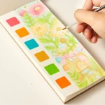 Kolorowanka akwarelowa - Kwiaty