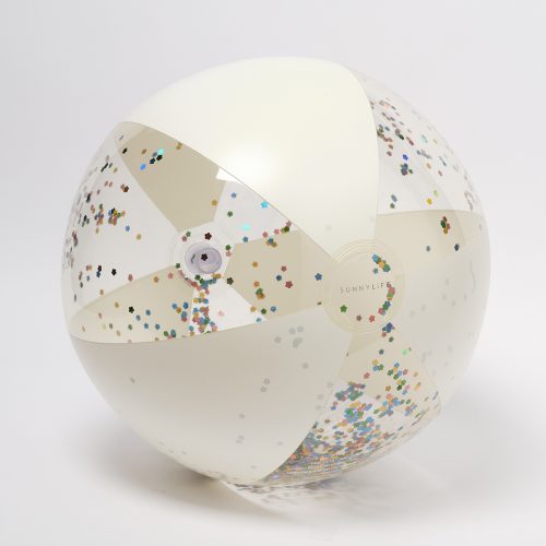 Nadmuchiwana piłka plażowa z brokatem