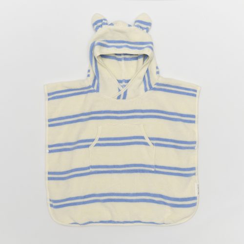Dziecięcy ręcznik z kapturem Sid the Seagull Blue Stripe