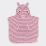 Dziecięcy ręcznik z kapturem Cotton Candy Pink Stripe