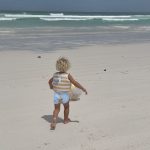 Dziecięca kamizelka do pływania 2-3 lata Sid the Seagull Mustard Stripe