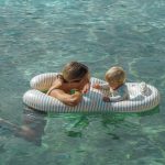 Pływający fotelik dla niemowląt Duck Sage Stripe