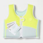 Kamizelka do pływania Salty the Shark 2-3 lata Aqua Neon Yellow