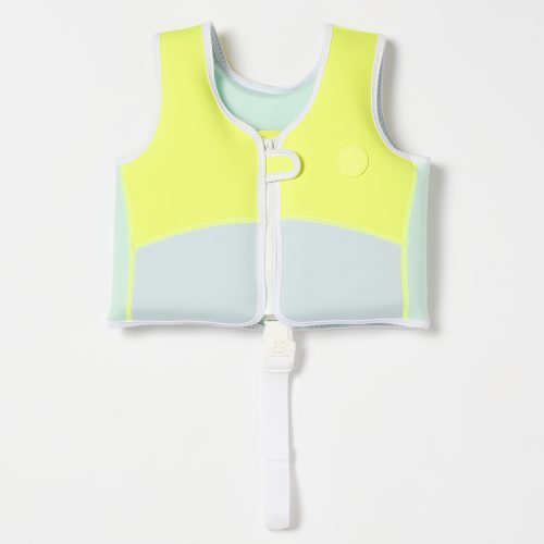 Kamizelka do pływania Salty the Shark 2-3 lata Aqua Neon Yellow