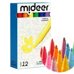 Markery akrylowe z okrągłą końcówką (12 kolorów)