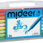 Markery akrylowe z pędzelkową końcówką w walizce (36 kolorów)