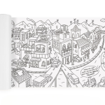 Kolorowanka w rolce - Miasto (10 m.)