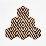 Podkładki stołowe Table Tiles Areaware – czarne